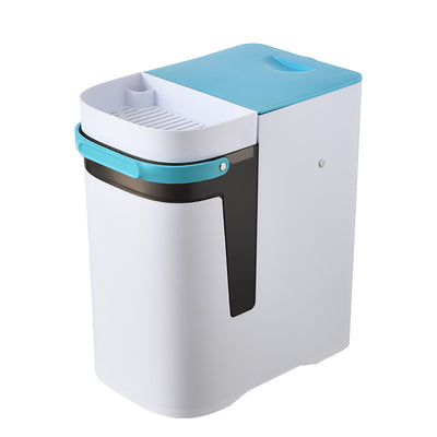 Home Office Dry And Wet Separation Tea Residue Filter Trash Can