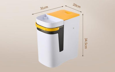 Home Office Dry And Wet Separation Tea Residue Filter Trash Can