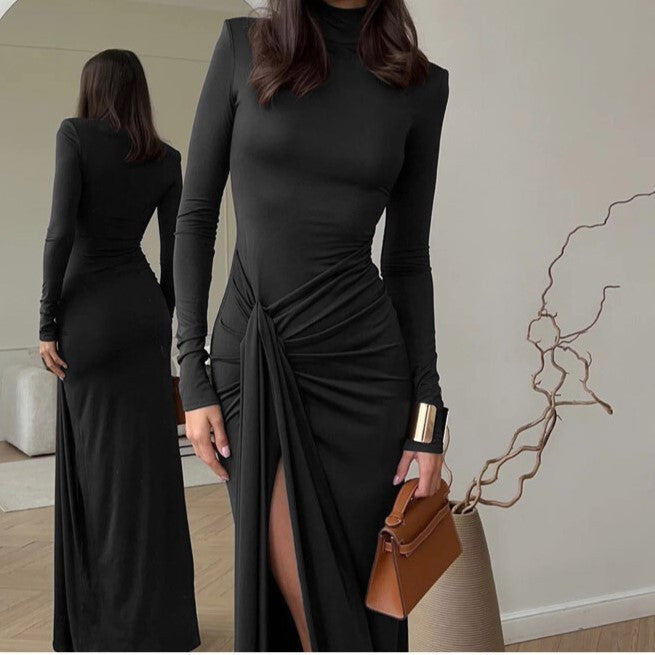 Lace-up Knot Slim-fit Sheath Dress Women