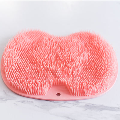 Massage Bath Brush Bathroom Non-slip Bath Mat Back Massage Brush Silicone Suction Cup Foot Rub Pad Body Cleaning Bathing Tool