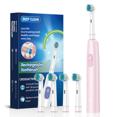Rotating Round Head Electric Toothbrush Punching Style