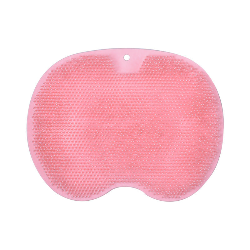 Massage Bath Brush Bathroom Non-slip Bath Mat Back Massage Brush Silicone Suction Cup Foot Rub Pad Body Cleaning Bathing Tool