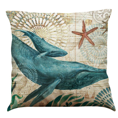 Sea Turtle Printed Cushion Covers