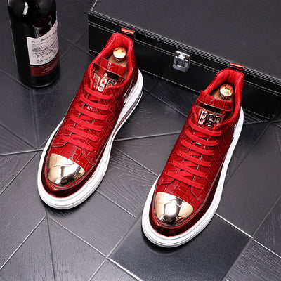 High-Top Shoes Fashion All-Match Trendy Men's Casual Short Boots