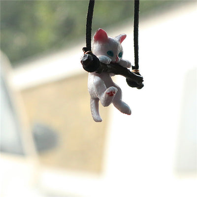 Cute Cat Rearview Mirror Pendant