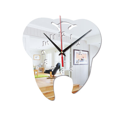 Acrylic Tooth Shape Wall Clock