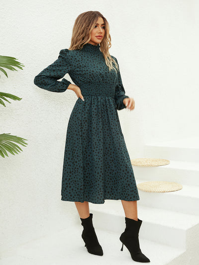 Women's Floral Print Long Sleeve Dress