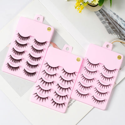 5 Pairs Manga Anime Cosplay False Lashes