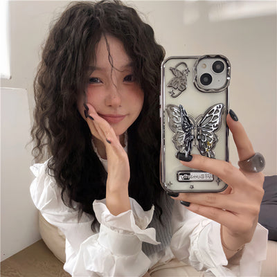 Electroplated Butterfly Bracket Phone Case