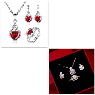 Zircon Gem Jewelry Set for Women