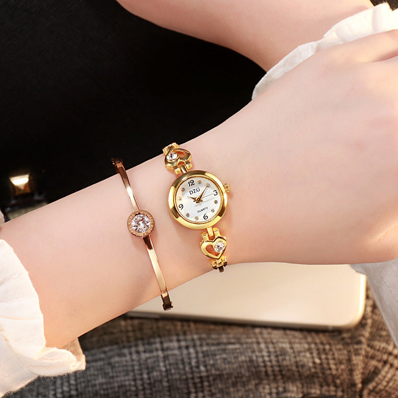 Simple Rhinestone Jewelry For Women Casual Watch