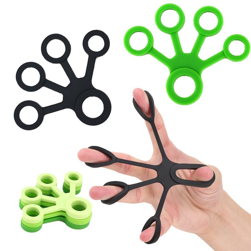 Silicone Grip Device Finger Exercise Stretcher Arthritis Hand Grip Trainer Strengthen Rehabilitation Training To Relieve Pain