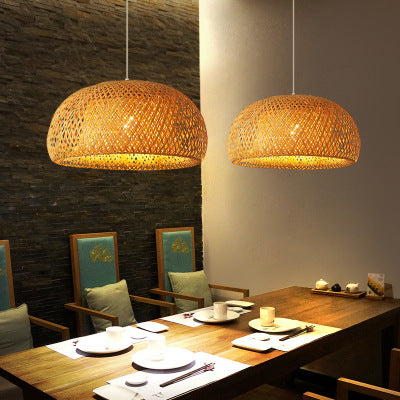 Bamboo Woven Japanese Pastoral Chandelier