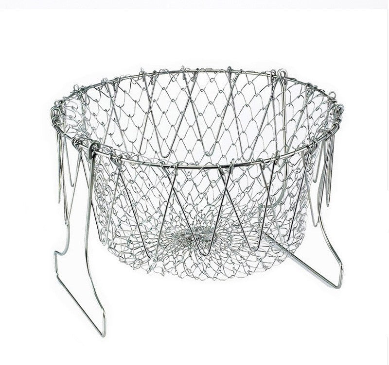 Stainless Steel Foldable Fry Basket