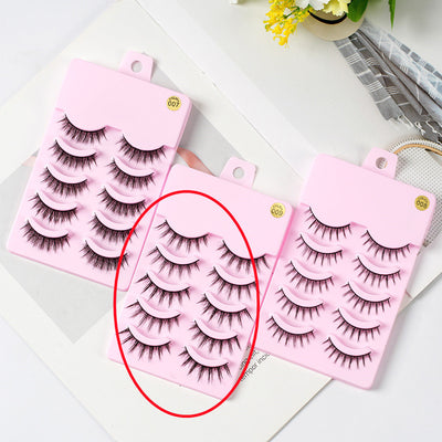 5 Pairs Manga Anime Cosplay False Lashes