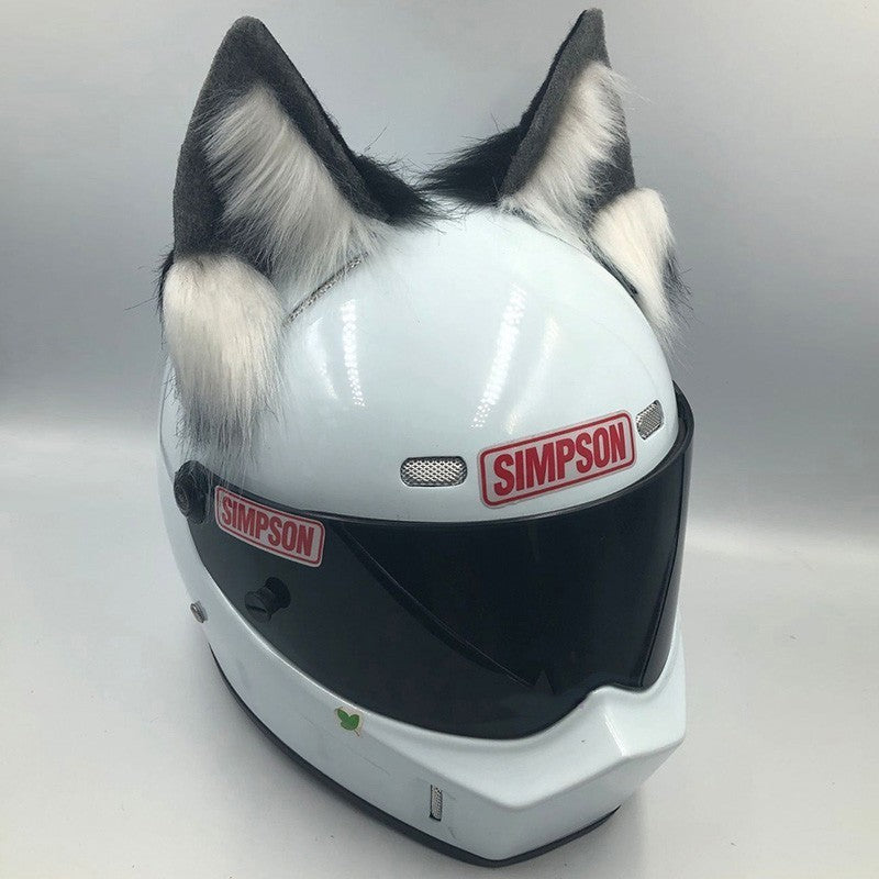 Helmet Ornaments Cat Ears Beast Ears Motorcycle Electric Bike Female