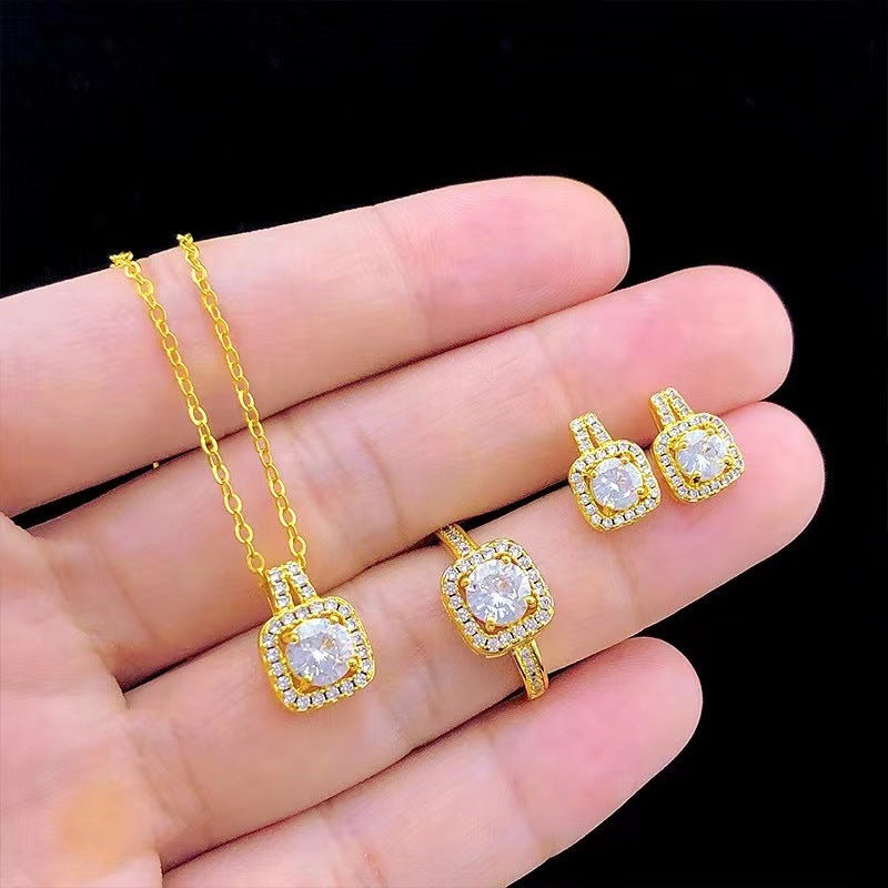 Zircon Gem Jewelry Set for Women