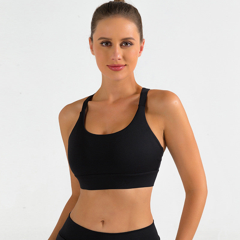 New European And American Nude Sports Bra Women's Breathable