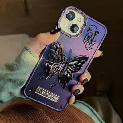 Electroplated Butterfly Bracket Phone Case