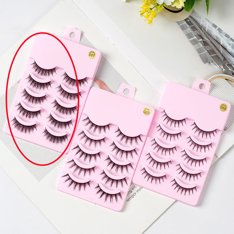 5 Pairs Manga Anime Cosplay False Lashes