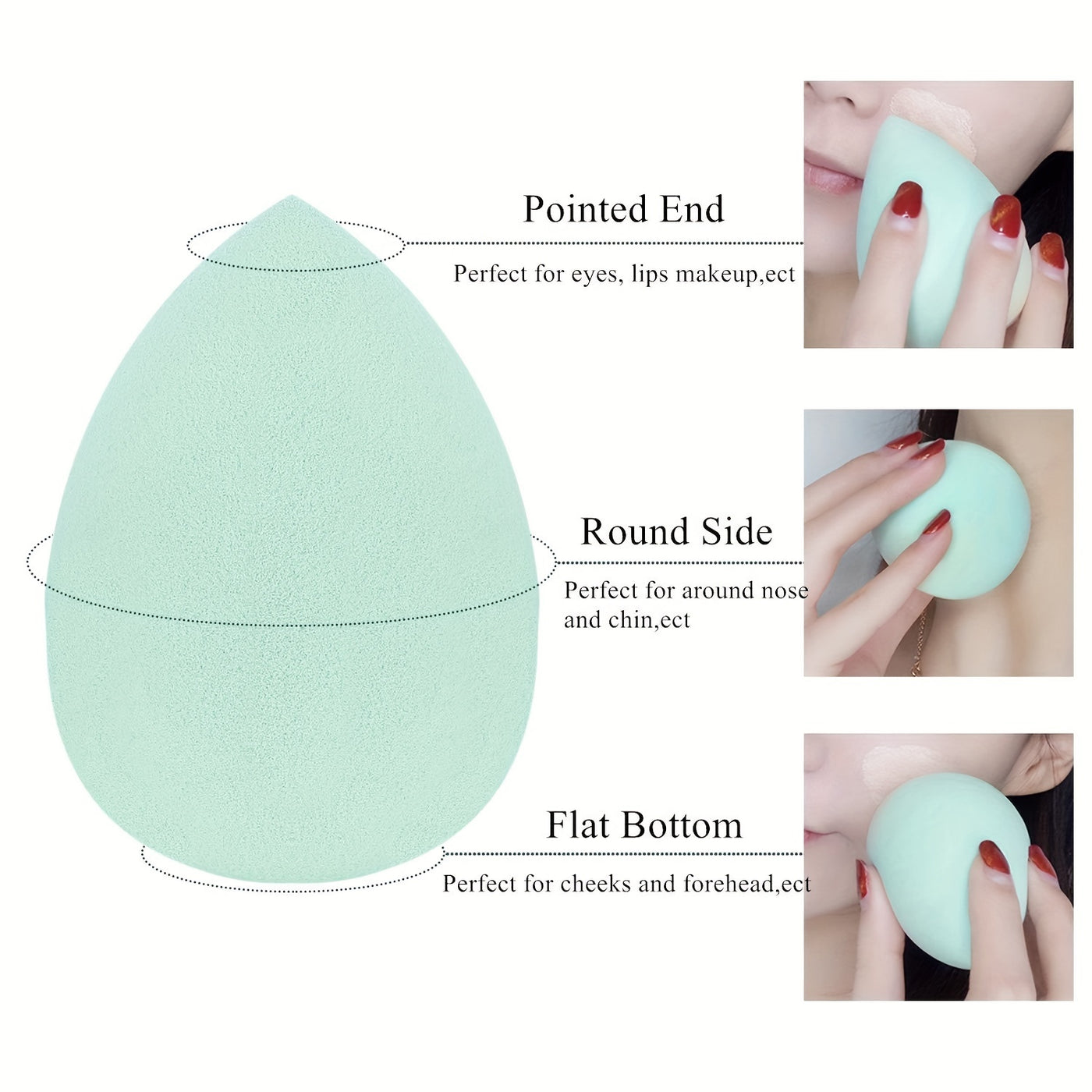 4-Piece Professional Makeup Sponge Set