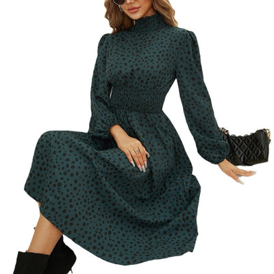 Women's Floral Print Long Sleeve Dress