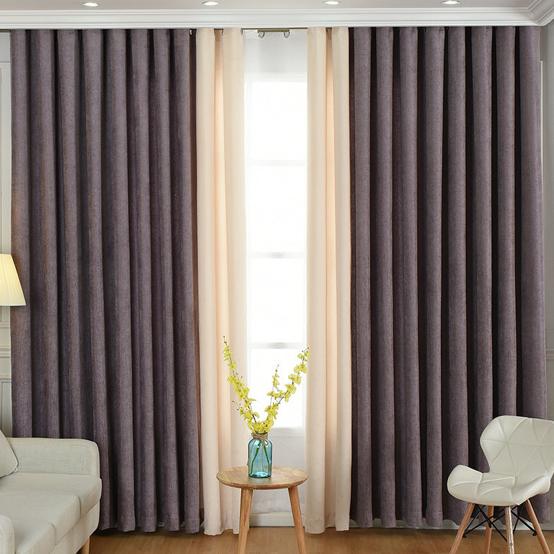 Solid Chenille High Shading Curtains