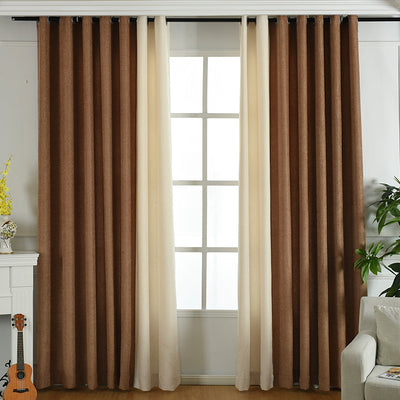 Solid Chenille High Shading Curtains