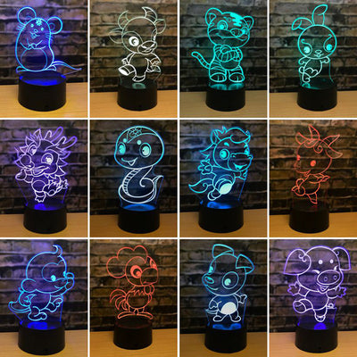 Zodiac led night light