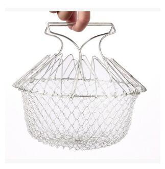 Stainless Steel Foldable Fry Basket