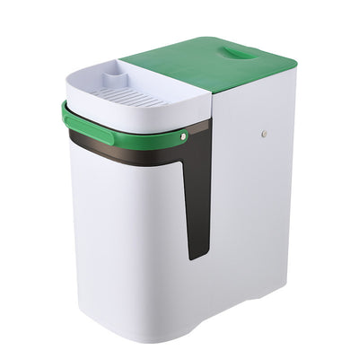 Home Office Dry And Wet Separation Tea Residue Filter Trash Can