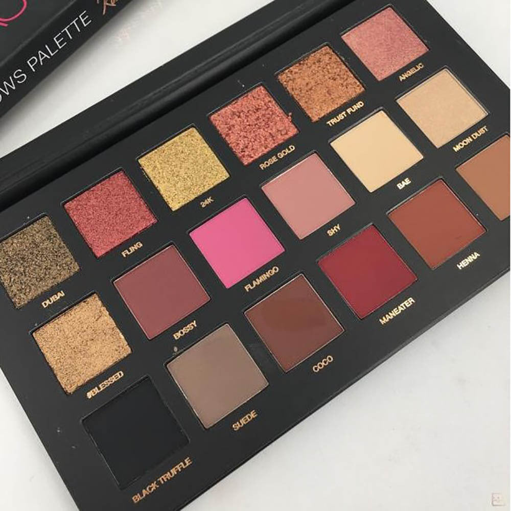 18-Color Rose Gold Eyeshadow Palette