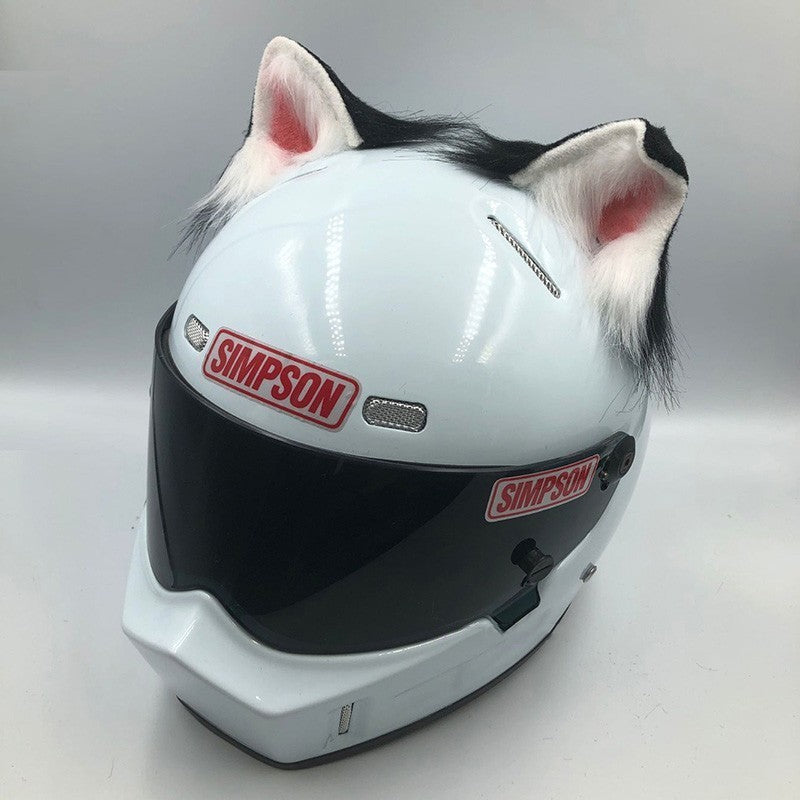 Helmet Ornaments Cat Ears Beast Ears Motorcycle Electric Bike Female