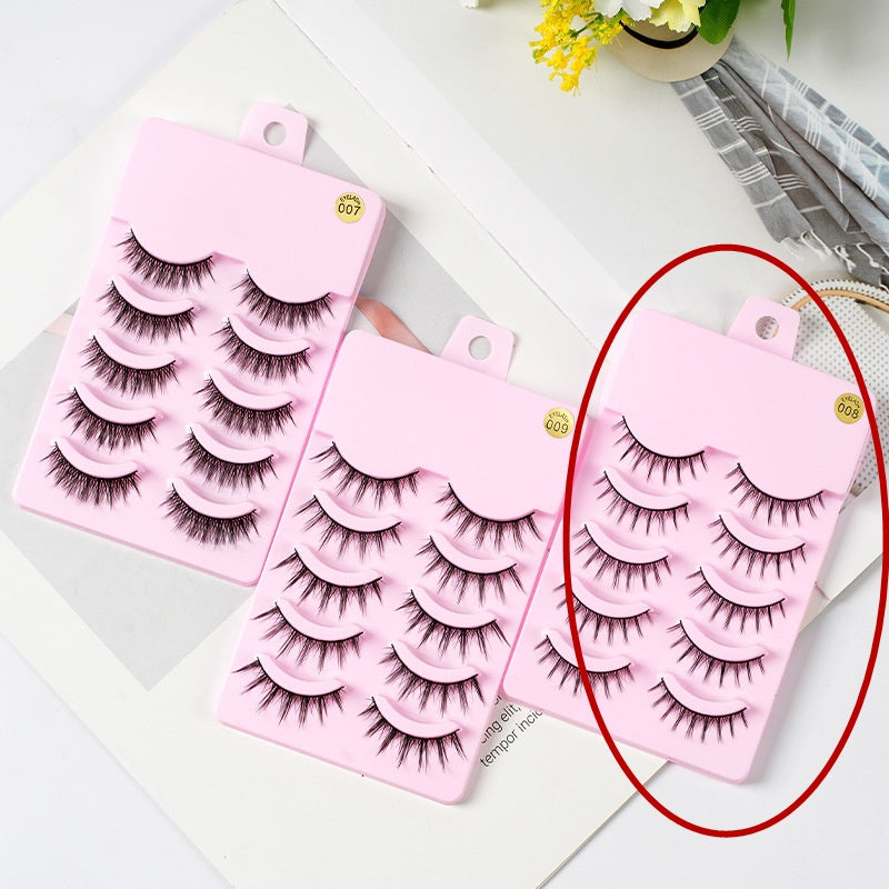 5 Pairs Manga Anime Cosplay False Lashes