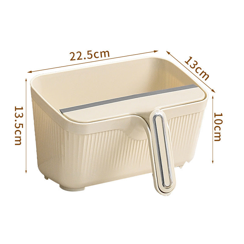 Desktop Trash Bin with Scraper