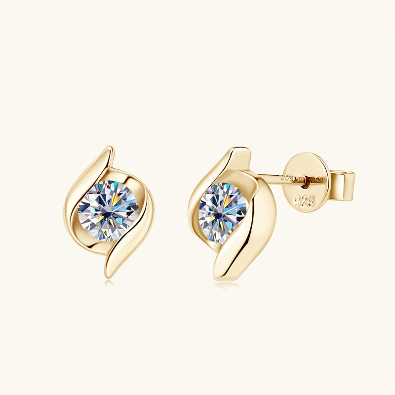 Luxury Moissanite Stud Earrings for Women