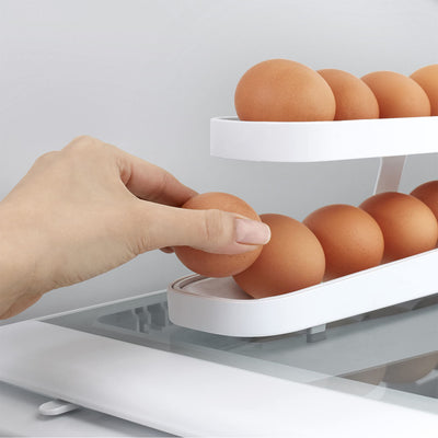 Automatic Egg Scrolling Storage Rack