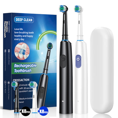 Rotating Round Head Electric Toothbrush Punching Style
