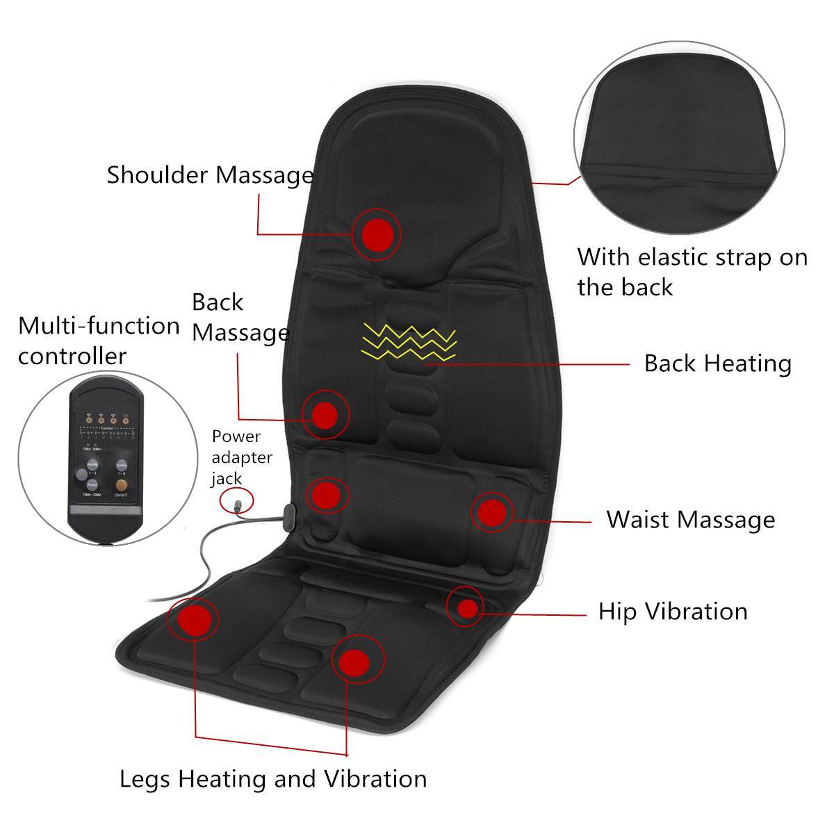 Dual-Use Car Massage Cushion