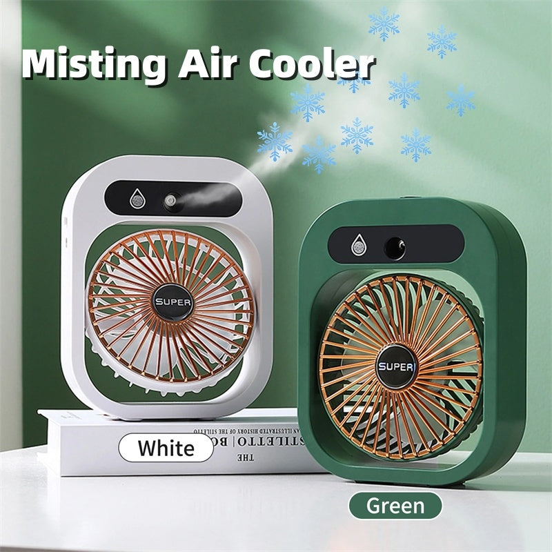 USB Rechargeable Misting Fan with 3 Speeds