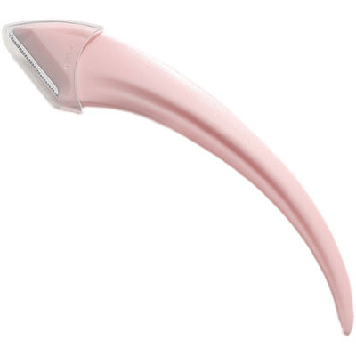 Curved Moon Eyebrow Trimming Knife with Comb