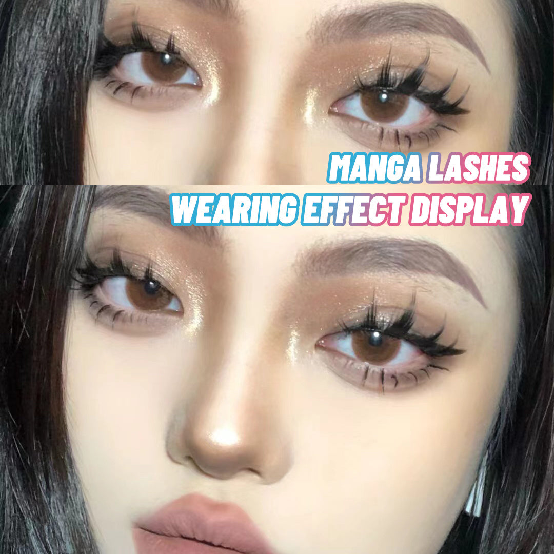 5 Pairs Manga Anime Cosplay False Lashes