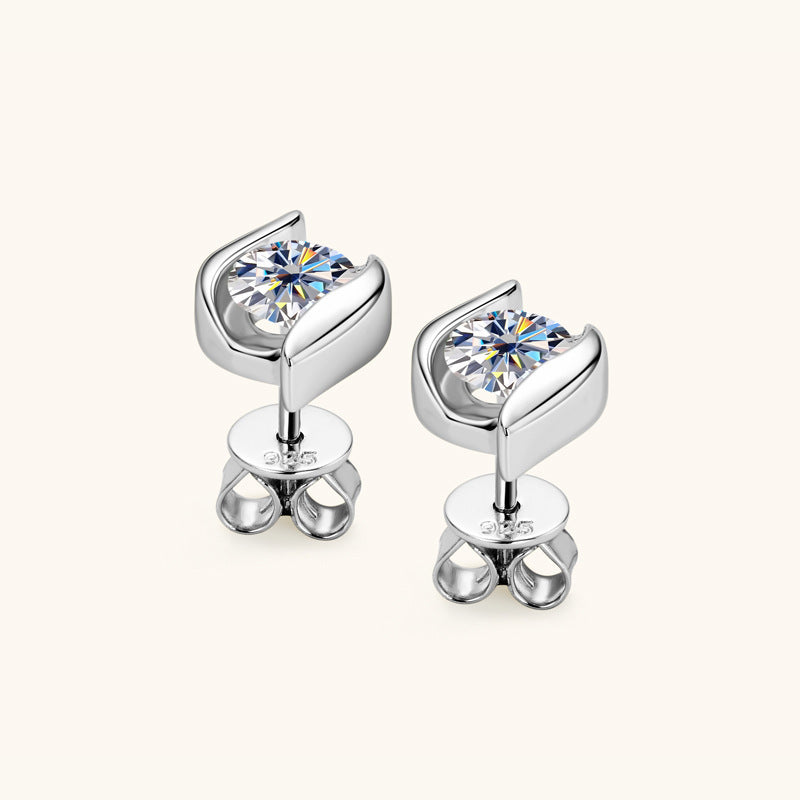 Luxury Moissanite Stud Earrings for Women