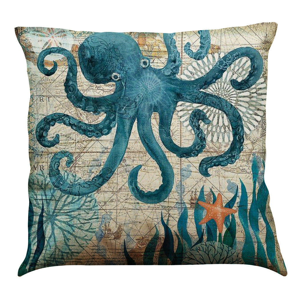 Sea Turtle Printed Cushion Covers