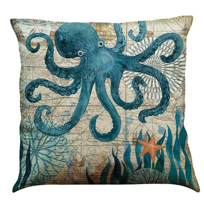 Sea Turtle Printed Cushion Covers