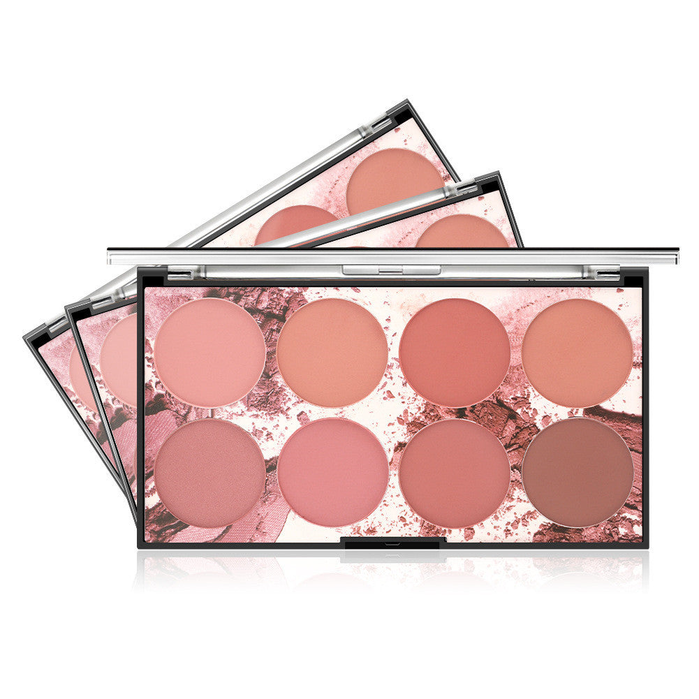 Miss Rose Eight-color Blush Palette Matte Long Lasting Sun Red