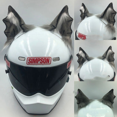 Helmet Ornaments Cat Ears Beast Ears Motorcycle Electric Bike Female