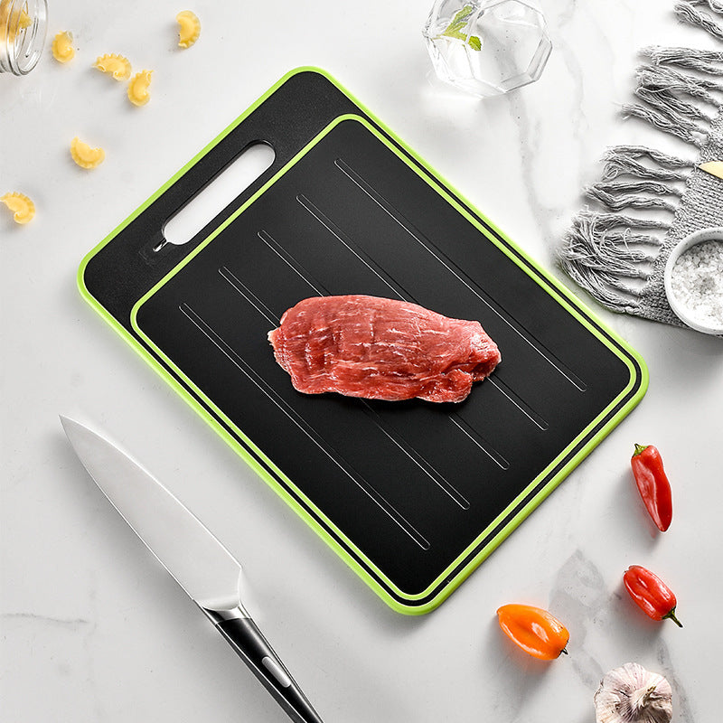 Double-Side Cutting Board with Knife Sharpener