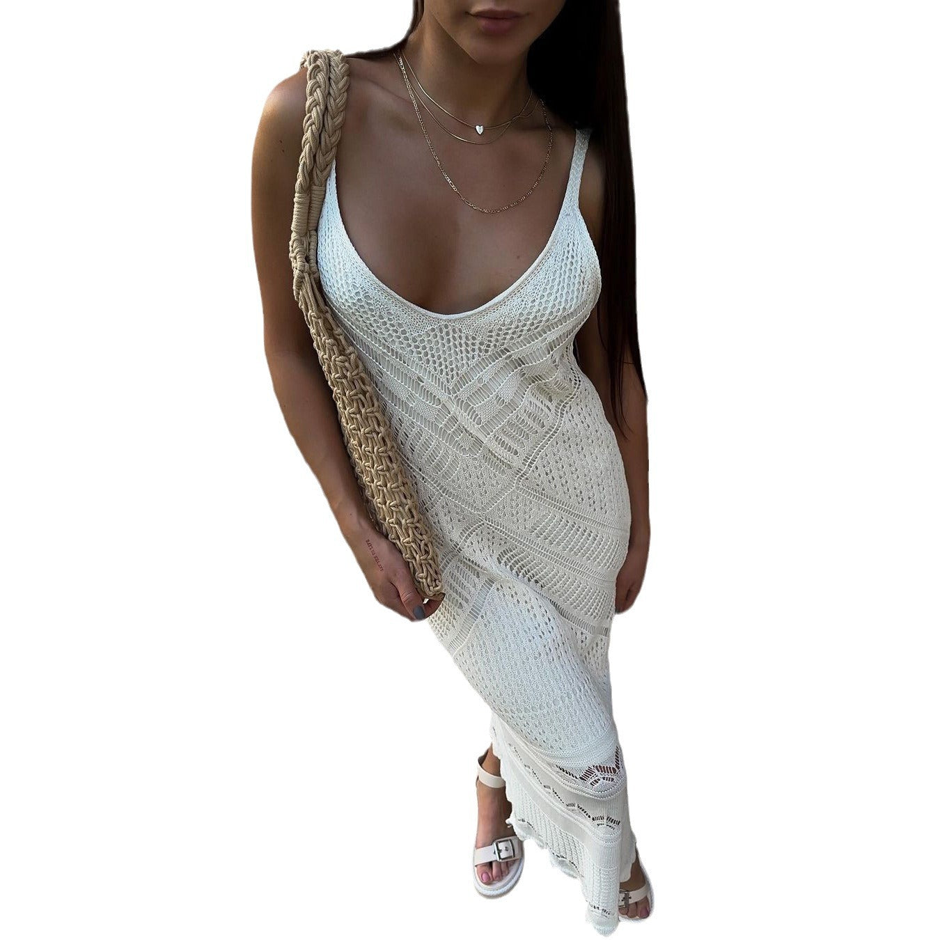 Women's Knitted Long Tight Dress