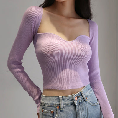 French Knitted Bottoming Sweater Women